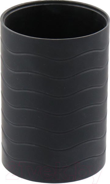 Изображение товара Стакан для зубной щетки и пасты Bisk Lines 08477 (черный матовый)