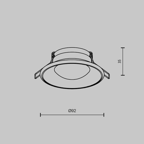 Изображение товара Точечный светильник Maytoni Downlight DL096-GU10-W