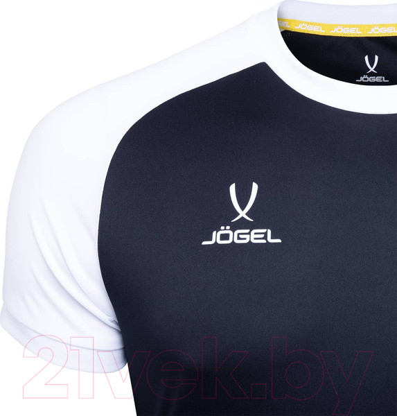 Изображение товара Футболка игровая футбольная Jogel Reglan Jersey / JFT-1021-K (YS, черный/белый)