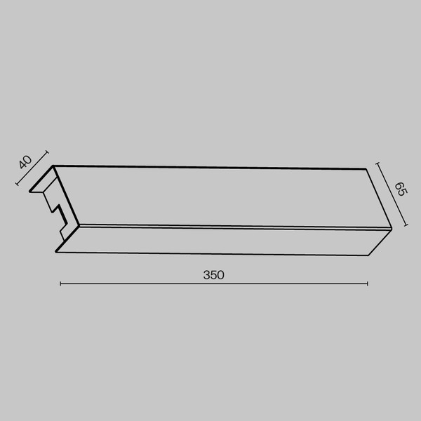 Изображение товара Короб сетевого шнура для трековой системы Maytoni TRA160BDR-B