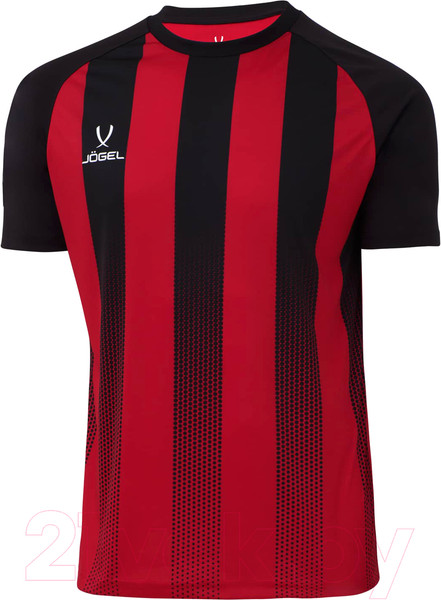 Изображение товара Футболка игровая футбольная Jogel Camp Striped Jersey JC1ST0121.R2-K (YM, красный/черный)