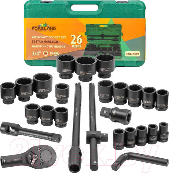 Изображение товара Универсальный набор инструментов Forsland 68262-9MP