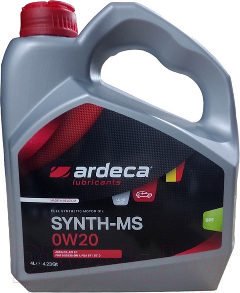 Изображение товара Моторное масло Ardeca Synth-MS 0W20 / P01551-ARD004 (4л)