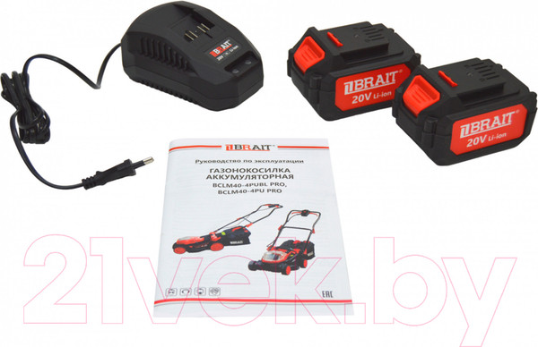 Изображение товара Газонокосилка аккумуляторная Brait BCLM40-4PU PRO