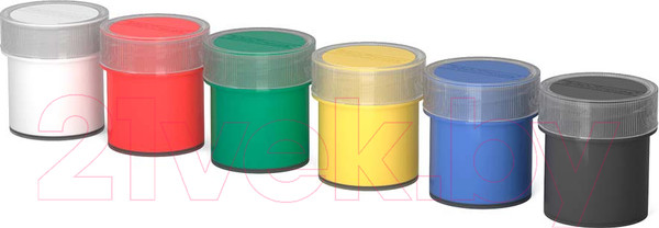 Изображение товара Гуашь Erich Krause Jolly Friends / 61413 (6цв)