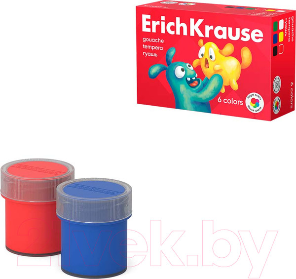 Изображение товара Гуашь Erich Krause Jolly Friends / 61413 (6цв)