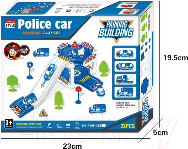 Изображение товара Паркинг игрушечный Sima-Land Полицейская часть P668-125 / 10417955