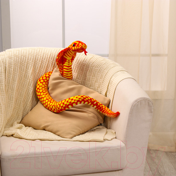 Изображение товара Мягкая игрушка Sima-Land Кобра / 10514566 (оранжевый)
