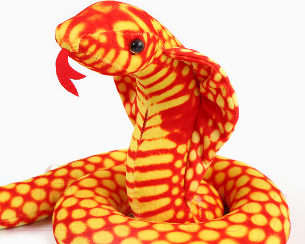 Изображение товара Мягкая игрушка Sima-Land Кобра / 10514566 (оранжевый)