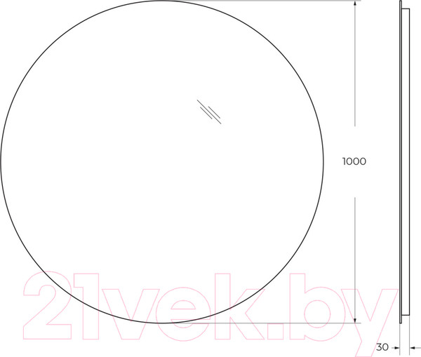 Изображение товара Зеркало BelBagno SPC-INT-1000-LED
