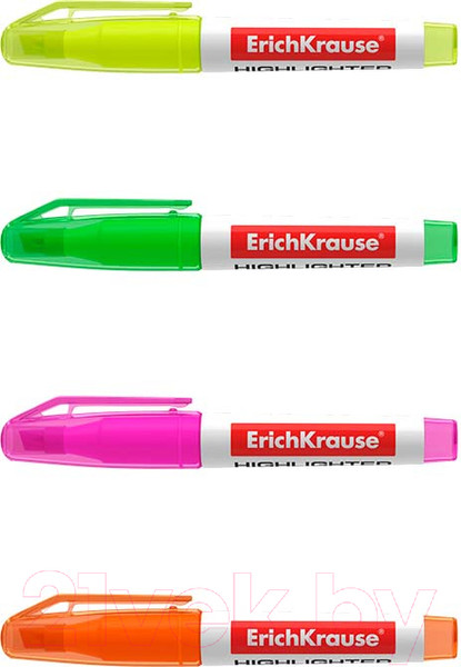 Изображение товара Набор маркеров Erich Krause Visioline V-11 Mini Neon / 56904 (4шт)