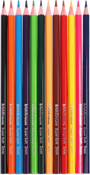 Изображение товара Набор цветных карандашей Erich Krause Jolly Friends / 61792 (12цв)