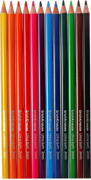 Изображение товара Набор цветных карандашей Erich Krause Kids Space Animals / 61786 (12цв)