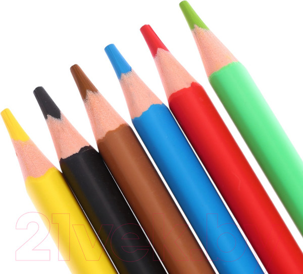 Изображение товара Набор цветных карандашей Erich Krause Color Friends / 61803 (6цв)