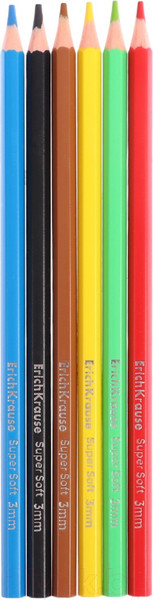 Изображение товара Набор цветных карандашей Erich Krause Jolly Friends / 61797 (6цв)