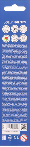 Изображение товара Набор цветных карандашей Erich Krause Jolly Friends / 61797 (6цв)