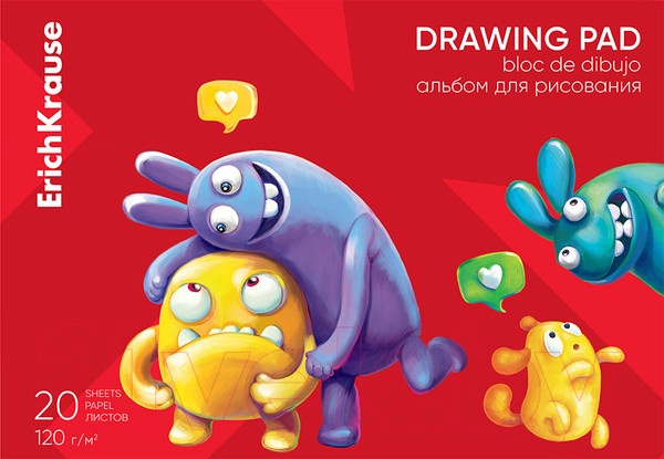 Изображение товара Альбом для рисования Erich Krause Jolly Friends / 61466