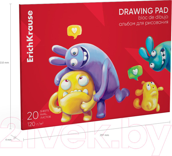 Изображение товара Альбом для рисования Erich Krause Jolly Friends / 61466