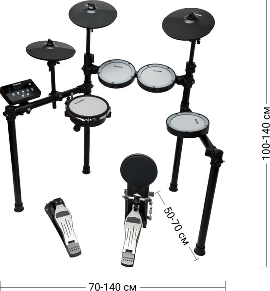 Изображение товара Ударная установка электронная Rockdale Tempest Mesh 2