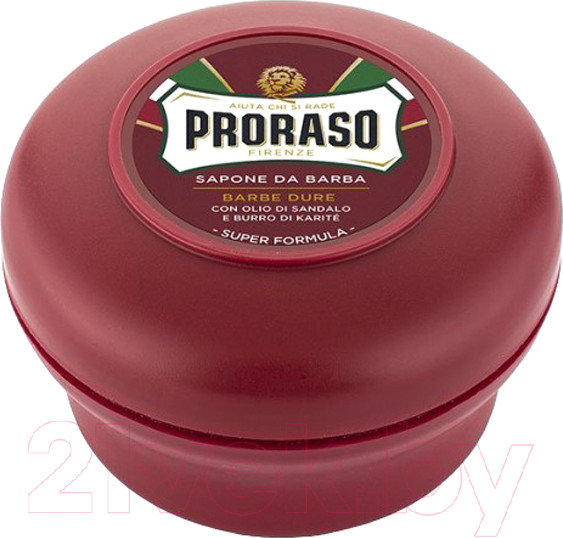 Изображение товара Мыло твердое Proraso Для бритья питательное с маслом сандала и маслом ши (150мл)