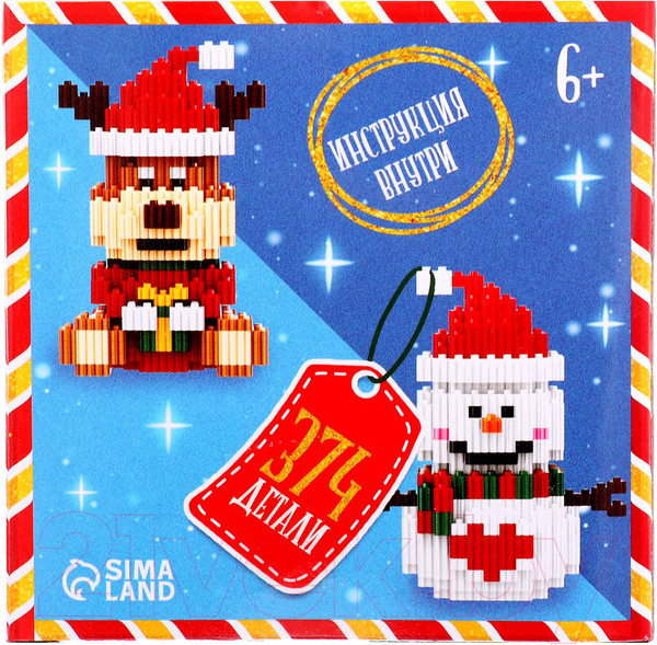 Изображение товара Конструктор Unicon Mini Blocks. Снеговичок 68512 / 10380024