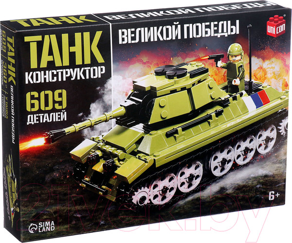 Изображение товара Конструктор Unicon Танк Великой Победы / 9871030 (609эл)