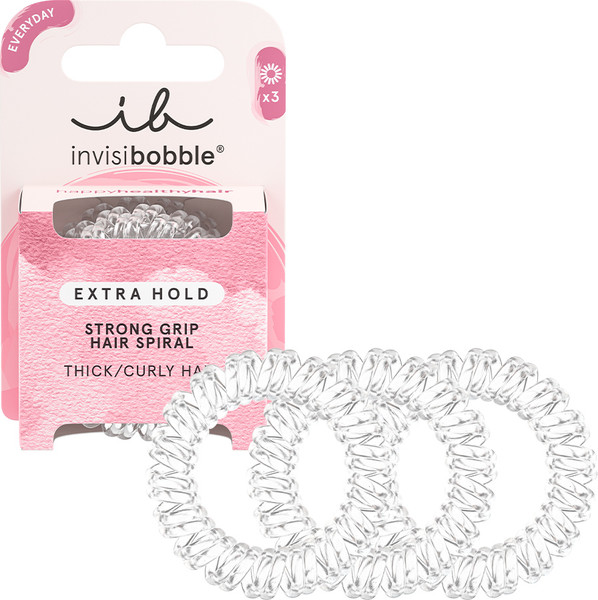Изображение товара Набор резинок для волос Invisibobble Extra Hold Crystal Clear