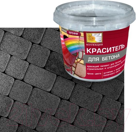Изображение товара Пигмент Оптилюкс Краситель для бетона (0.7кг, черный)