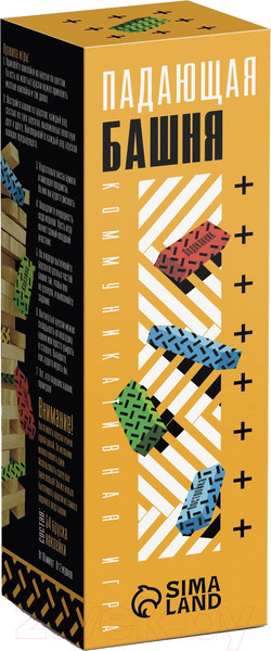 Изображение товара Настольная игра Лас Играс Падающая башня-дженга. Коммуникативная / 5361445