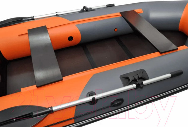 Изображение товара Надувная лодка Муссон 3000 С (серый/оранжевый)