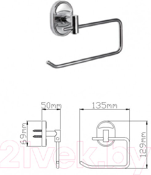 Изображение товара Держатель для туалетной бумаги Wisent WP2803-3