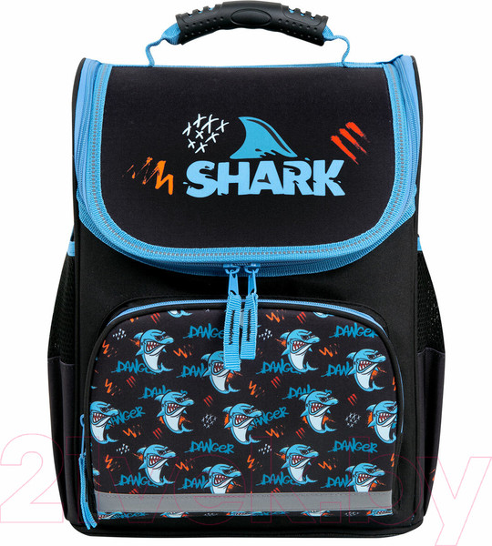 Изображение товара Школьный рюкзак Пифагор Basic. Angry Shark / 272044