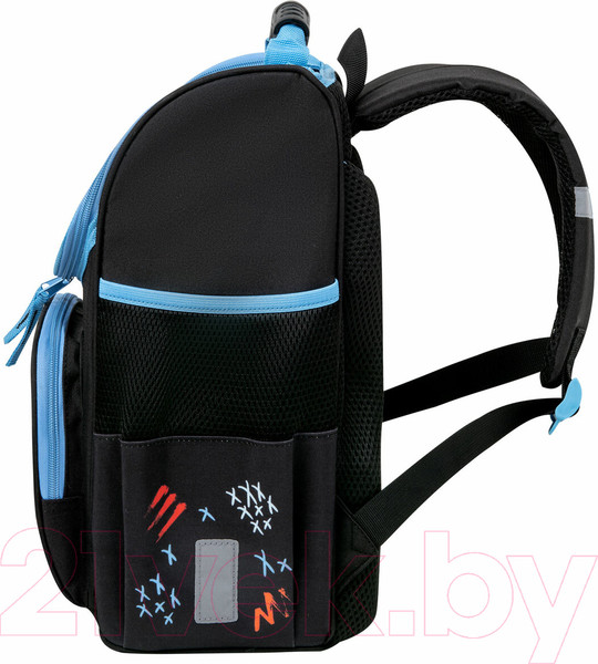 Изображение товара Школьный рюкзак Пифагор Basic. Angry Shark / 272044