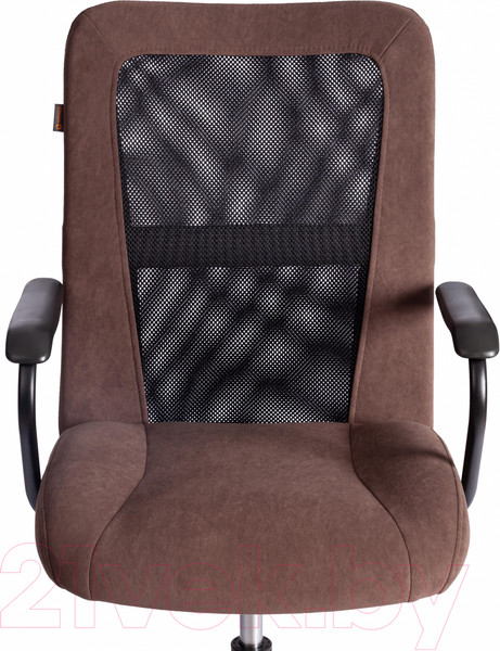Изображение товара Кресло офисное Tetchair Staff флок/ткань (коричневый/черный, 6/W-11)