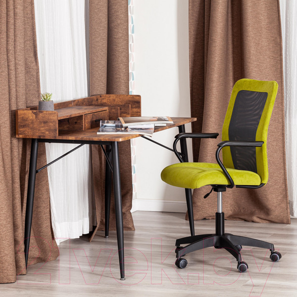 Изображение товара Кресло офисное Tetchair Staff флок/ткань (олива/серый, 23/W-12)