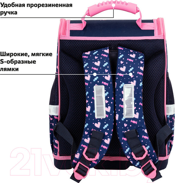 Изображение товара Школьный рюкзак Юнландия Wise. Donut Worry / 272073