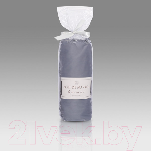 Изображение товара Простыня Sofi de Marko Мармис 160х200х30 / Пр-мс-160х200х30ин (индиго)