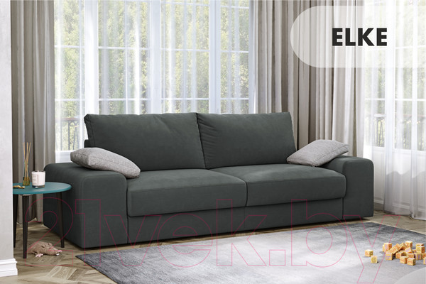 Изображение товара Диван Mio Tesoro Elke Base (Velutto 32 темно-серый)