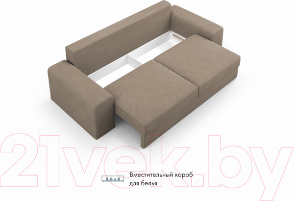 Изображение товара Диван Mio Tesoro Elke Base (Velutto 06 кремовый)