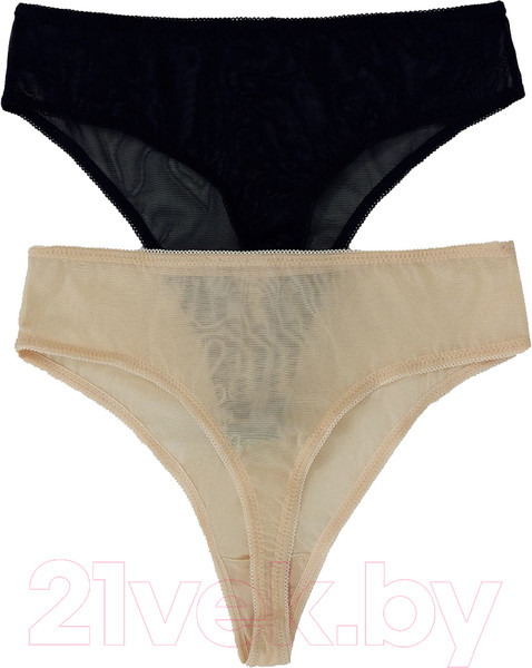 Изображение товара Комплект женских трусов Mark Formelle 412442-2 (р.90, черный)