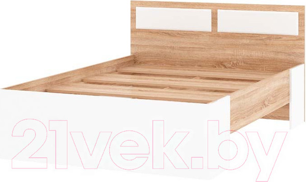 Изображение товара Полуторная кровать Памир Гретта 1400 (крафт золотой/белый)