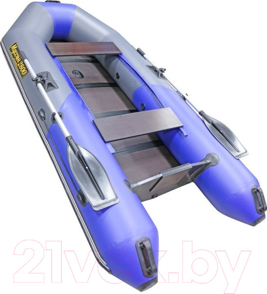 Изображение товара Надувная лодка Муссон 2800 СК LIGHT (серый/синий)