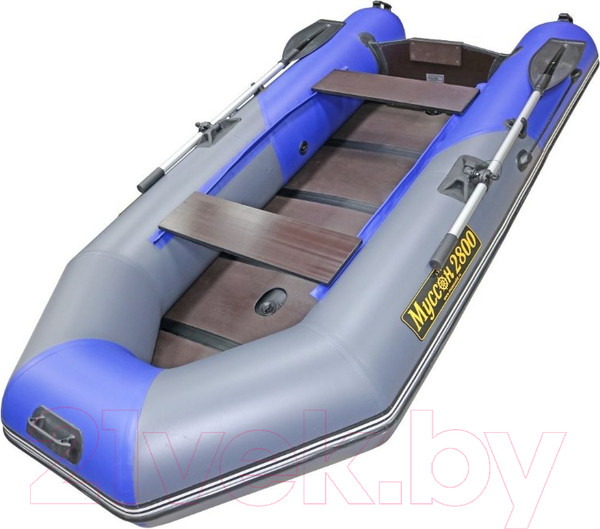 Изображение товара Надувная лодка Муссон 2800 СК LIGHT (серый/синий)