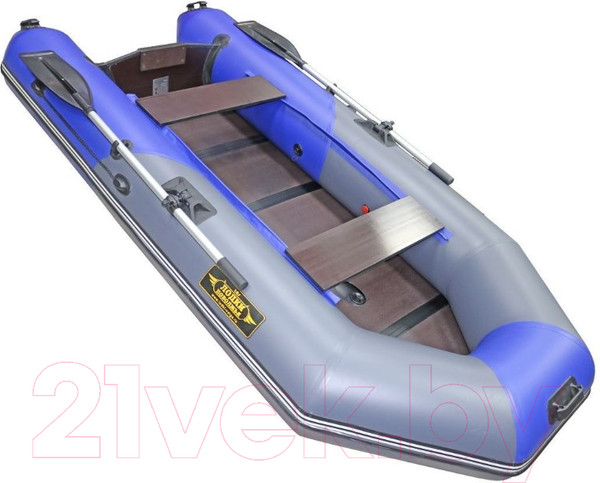 Изображение товара Надувная лодка Муссон 2800 СК LIGHT (серый/синий)