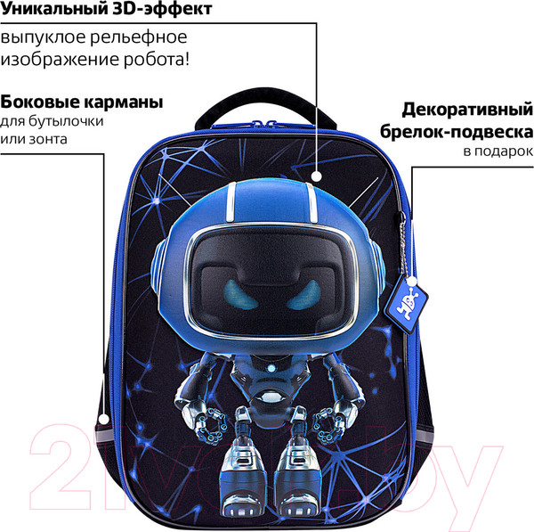 Изображение товара Школьный рюкзак Brauberg Light. Evil Robot / 272028