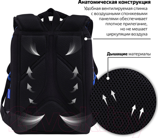 Изображение товара Школьный рюкзак Brauberg Light. Evil Robot / 272028