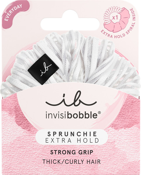 Изображение товара Резинка для волос Invisibobble Sprunchie Extra Hold Pure White