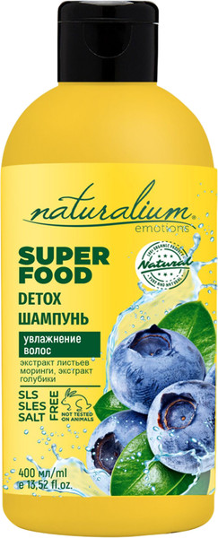 Изображение товара Шампунь для волос Naturalium Emotions Super Food Голубика (400мл)
