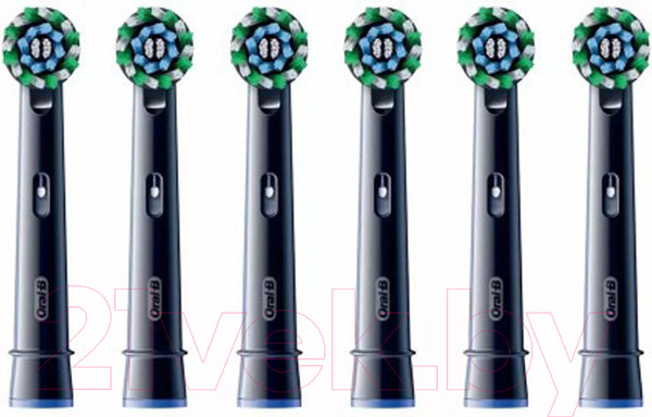 Изображение товара Набор насадок для зубной щетки Oral-B Pro CrossAction Black EB50BRX-6 
