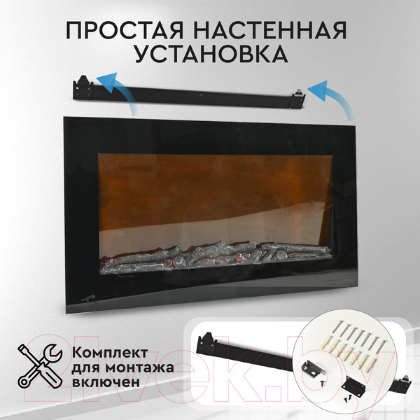 Изображение товара Электрокамин PLANTA PFP-WM090 SLIM